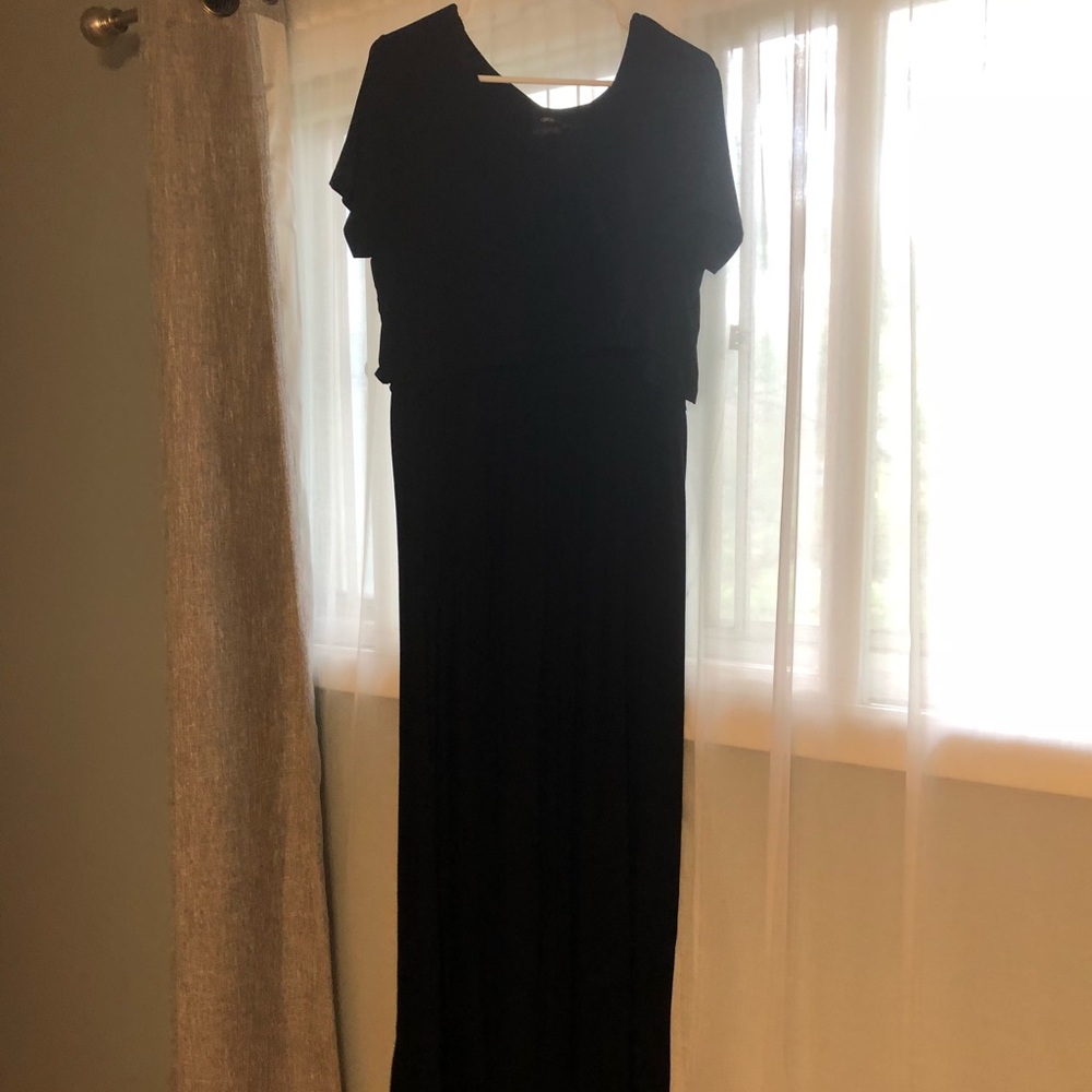 ASOS maternity black maxi dress